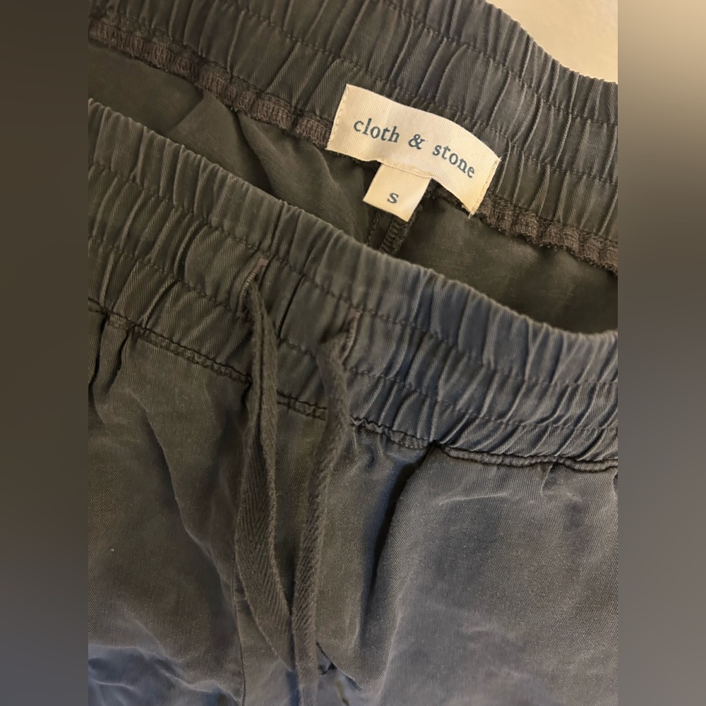 Anthropologie Cloth & Stone Charcoal Drawstring Pants